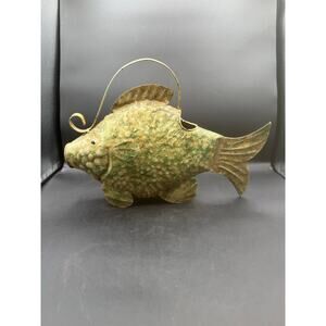 Garden Metal Fish-Shaped Watering Can – Used
